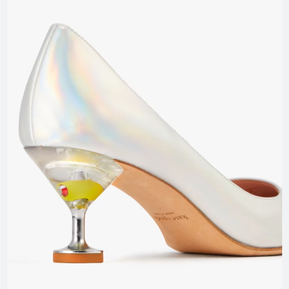 NWB Kate Spade ♠️ Garnish Olive Pumps 🫒 - Picture 2 of 15